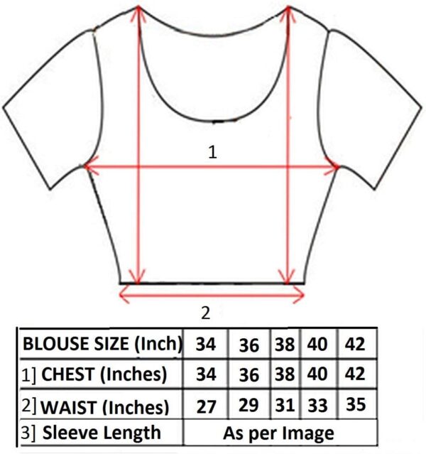 Women's Stitched Readymade Saree Blouse - Image 5
