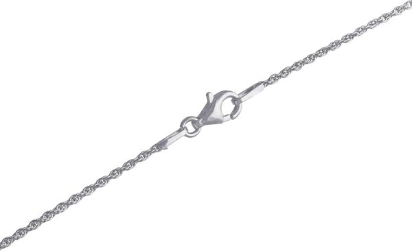 Amazon Essentials Sterling Silver Pressed Flower Heart Pendant Necklace (previously Amazon Collection) - Image 3