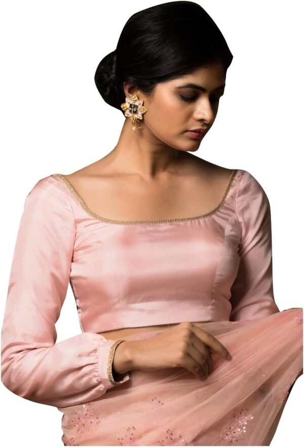 Women's Party Wear Stitched Readymade Bollywood Designer Indian Style Padded Blouse for Saree Choli Crop Top
