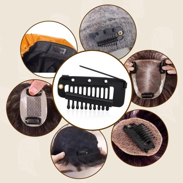 Chunni Clips with Safety Pins,8 PCS Strong Chunni Grip Dupatta Setting Clips Indian for Woman （Mixed Colors） - Image 7