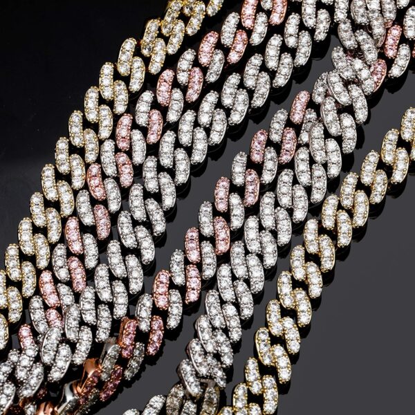 TOPGRILLZ Gold Anklets for Women Cuban Link Anklets Iced out Faux Diamond Chunky Ankle Bracelets 8mm 14K Gold Silver Plated Minimalist Fashion Foot Jewelry - Image 7