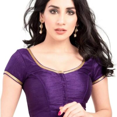 Designer Digital Printed indian sarees traditional dupion silk Blouse with sleeves