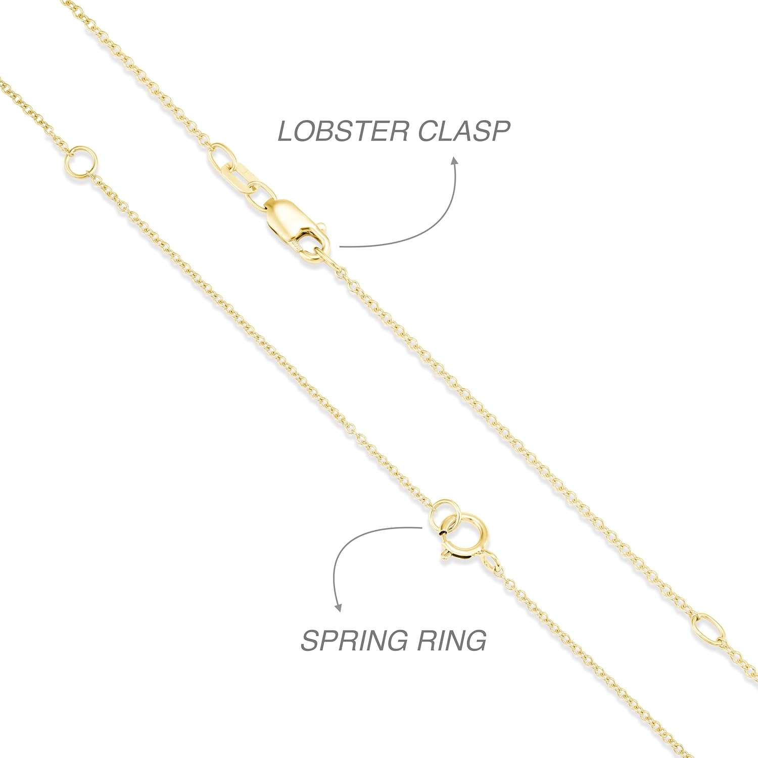 IGI Certified 1/4 to 3 Carat Emerald Cut Lab Grown Diamond Horizontal Solitaire Pendant Necklace for Women I 14k Gold (G-H, VS1-VS2, cttw) 16 to 18 Inch Adjustable Chain East-West - Image 5