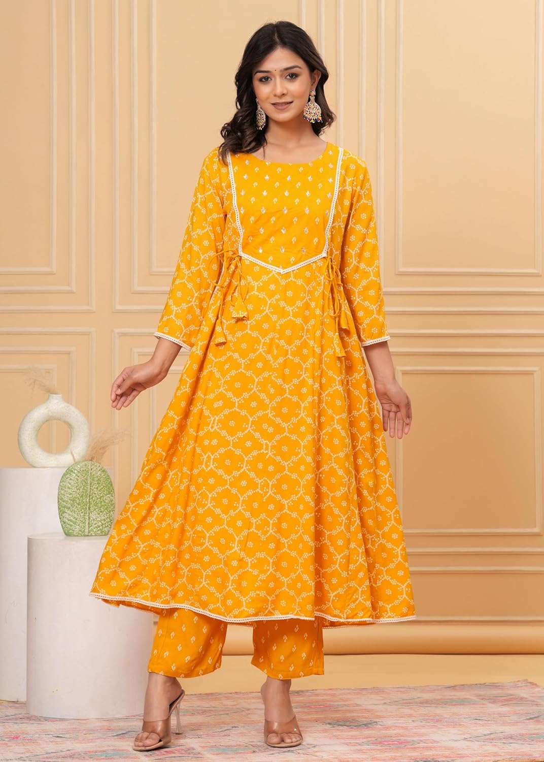 Embroidered Anarkali Kurta set with Dupatta In Rayon fabric Indian Tunic Dress Ethnic Wear Collection For Women - Image 6