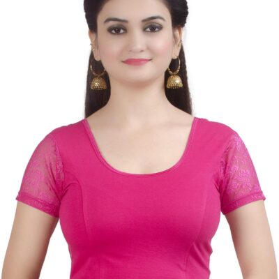 Chandrakala Readymade Blouses for Women Sarees,Stretchable (B102-P)
