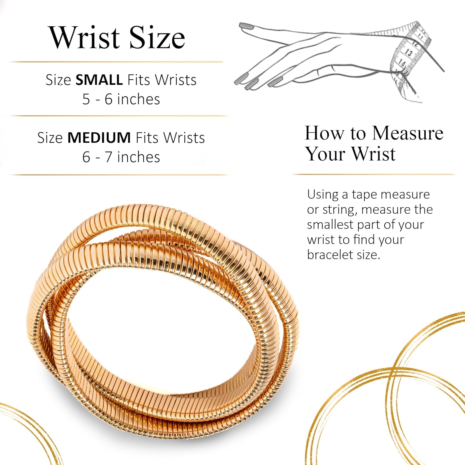 Chic Style 18K Gold Plated Twisted Bangle Multi-Bangle look; Three Gold Plated Interwoven Bangles or Bracelets for Dazzling Sophisticated Classy Style; Easy and Smooth Fit; Small and Medium Size - Image 5
