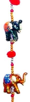 Indian Traditional Five Small Elephant Hanging Layer, Door Hanging, Wall Hanging, Decorative Hanging