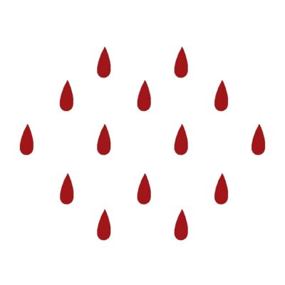 Red Tear Drop Shaped Bindi Fashionable trendy Bindi for womens and girls for Festive ocaasion, Small