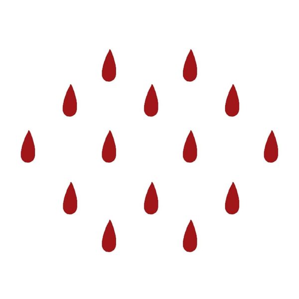 Red Tear Drop Shaped Bindi Fashionable trendy Bindi for womens and girls for Festive ocaasion, Small