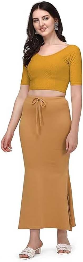 Cotton Lycra Stretchable Sari Blouse Round Neck Half Sleeve Dry Fit Workout Crop Top Gym Sports Top for Women - Image 4