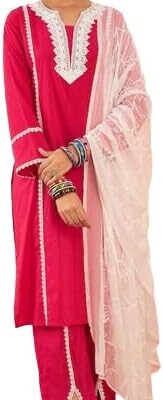 Women Kurta Pant with Dupatta Set