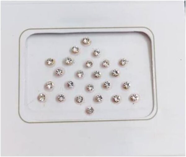 KULIA Bindi Dots Multicolour Round Bindi 6 Packets Tattoos Sticker Tikka Bollywood Party Mix Size Forehead Face Sticker Stone Bindi Indian Ethnic Round Bindi Women Jewelry Gift - Image 7