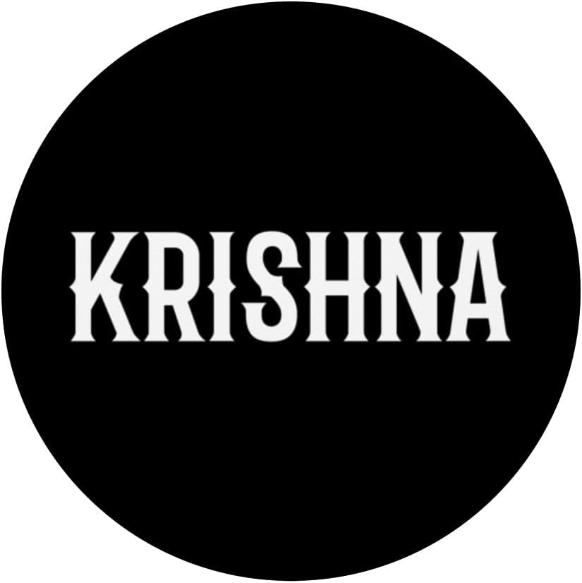 Krishna Costume. Classic Hindu Indian God Krishna Costume PopSockets Swappable PopGrip - Image 3