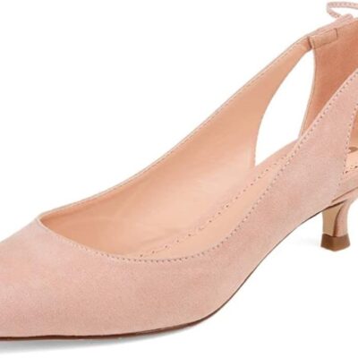 Journee Womens Bindi Pointed Toe Kitten Heel Pumps