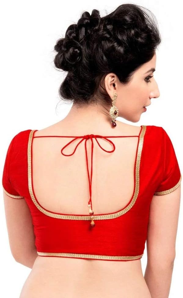 Designer Digital Printed indian sarees traditional dupion silk Blouse with sleeves - Image 2