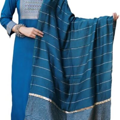 Jacquard Work Rayon Straight Kurti-Palazzo-Dupatta Set for Women