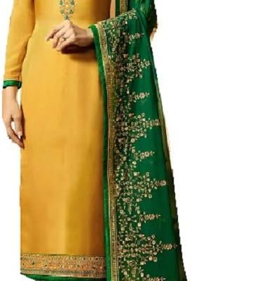 Delisa Designer Wedding Partywear Silk Embroidered Salwar Kameez Indian Dress Ready to Wear Salwar Suit Pakistani LTN