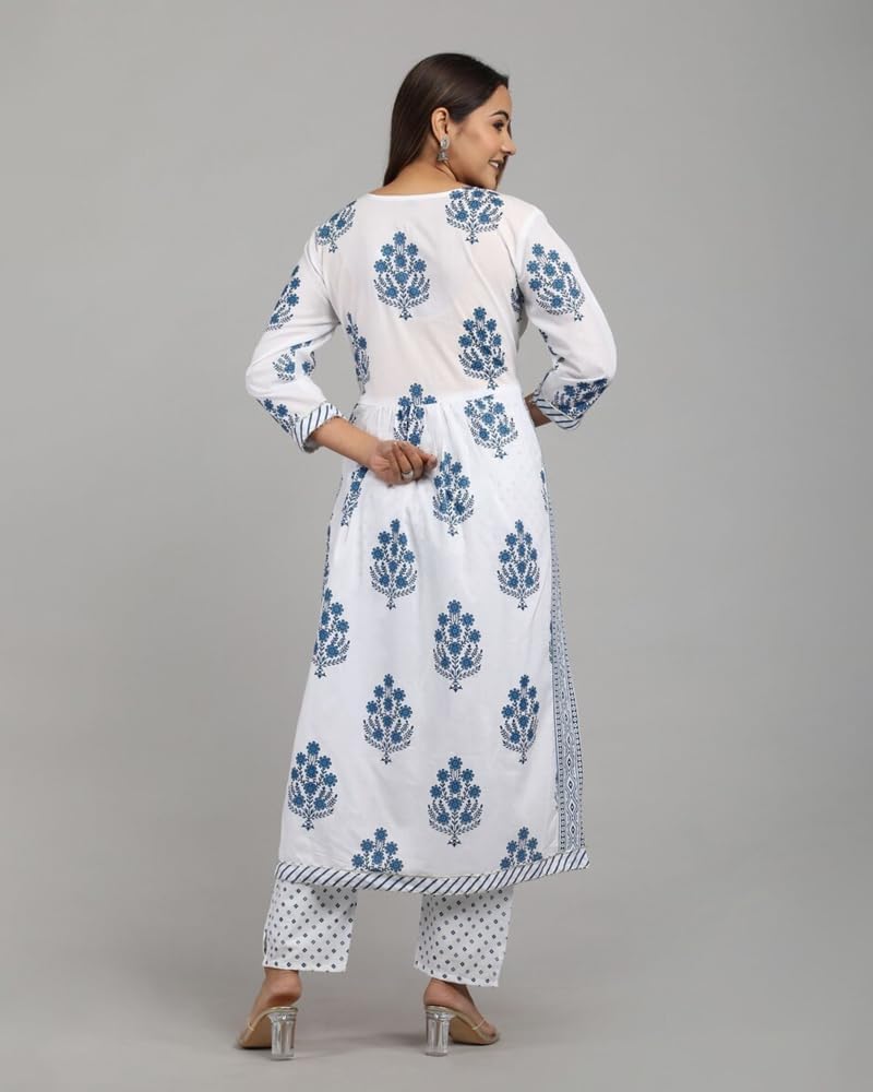 Indian Kurta Set For Women | Ethnic Kurta Set with Pant For Festive and Party | Traditional Outfit - Image 3