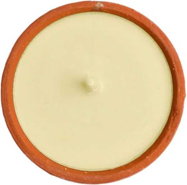 Akhand Clay Diya with Ghee | 14 Hours Burning Time | Eco-Friendly Terracotta Oil Lamp for Diwali Haloween Temple Prayers Church Festival Puja Lighting (Big 10cm) - Image 4