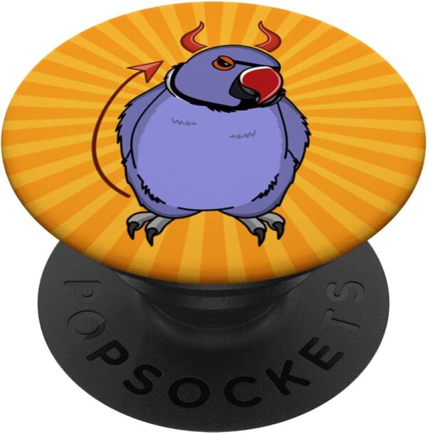 Scary Devil Costume Parrot I Violet Indian Ringneck PopSockets Swappable PopGrip