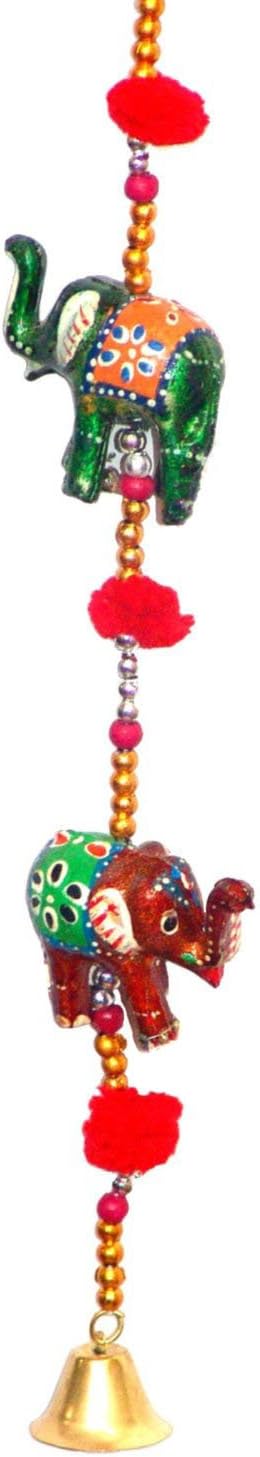Indian Traditional Five Small Elephant Hanging Layer, Door Hanging, Wall Hanging, Decorative Hanging - Image 2