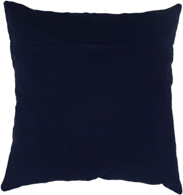 Trade Star Indigo Cushion Cover Hand Block Print Decorative Handloomed Rug Pillows for Sofa 100% Cotton Mudcloth Throw Cushions Authentic Rug Pillows for Home Decor (Indigo Blossom 20 x 20 Inches) - Image 5