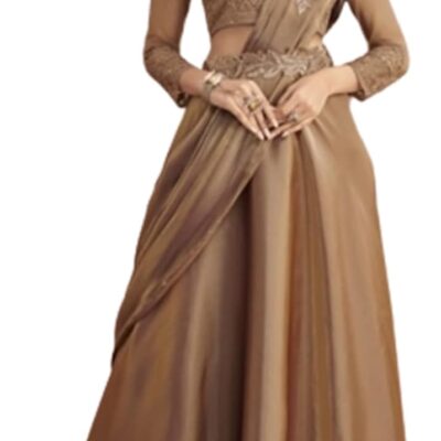 Women's Fancy Lehenga saree with Cut work belt party Stitched Dress 8791