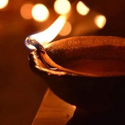 CLICK2GET Natural Clay Diya, Earthen Clay Diya, Diya for Diwali, Navratri, Diwali Decor, Home Decoration Set of 12