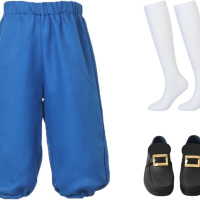 Boys Colonial Costume Set Knicker Pants Shoe Buckles White Socks Accessories for Colonial Style Boys Knicker Pants