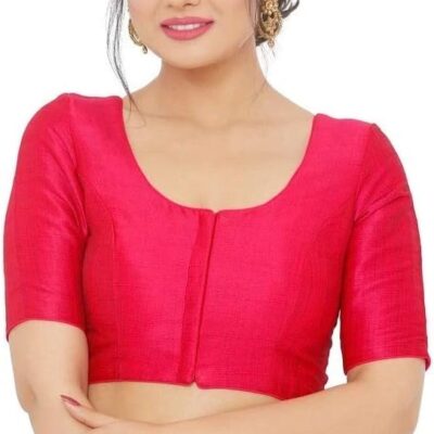 Designer Digital Printed indian sarees traditional dupion silk Blouse with sleeves