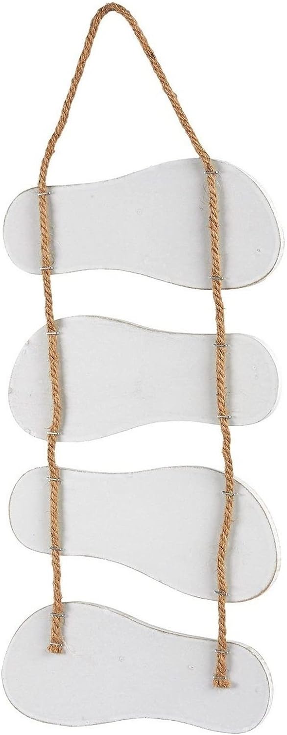 Juvale Wooden Beach Wall Hanging Decor Sign, Flip Flop Beach Decorations for Home, Bathroom, Living Room, Bedroom and Dining Room, The Beach is My Happy Place (8.7x20.9 In) - Image 7