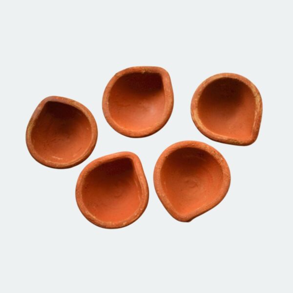 Traditional Handmade Plain Earthen Clay (Mitti) Diya for Diwali, Navratri, Diwali Decor, Home Decoration, Eco-Friendly (36) - Image 2