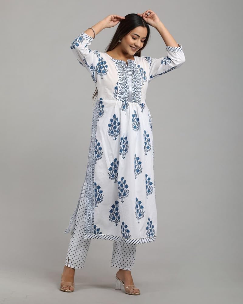 Indian Kurta Set For Women | Ethnic Kurta Set with Pant For Festive and Party | Traditional Outfit - Image 2