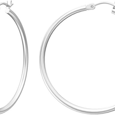 Gacimy Gold Hoop Earrings for Women 14K Real Gold Plated Hoops with 925 Sterling Silver Post