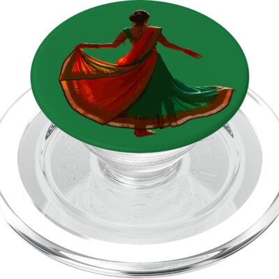 Kathak Traditional Dance Colorful Costumes Indian Diwali PopSockets PopGrip for MagSafe