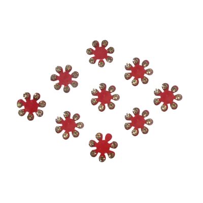 Mini Cut Flower Bindi Indian Round Circle Premium Bindi Assorted Multi Color Indian Daily Use Forehead Bindi Round Dot Tattoo Body Art Sticker
