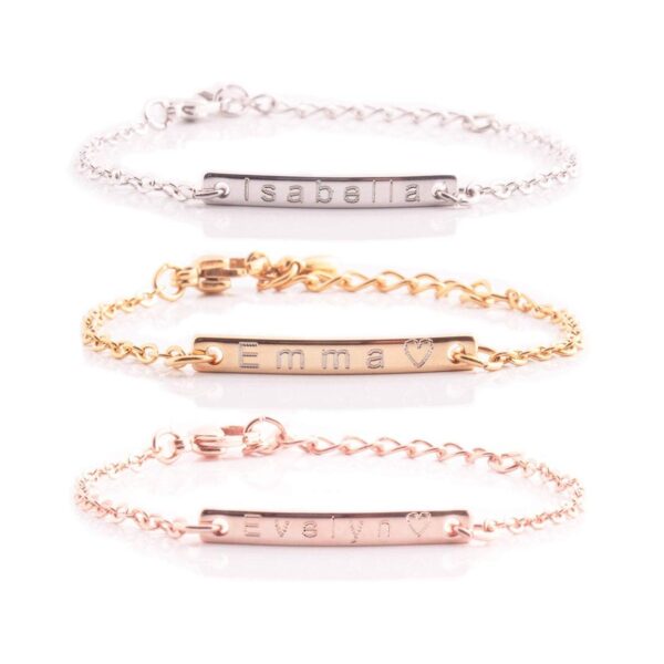 Personalized Baby Anklet 16K Plated Gold Rose Gold Silver Customized Kids Birthday Unique Gift New Born to Teen Kids Personalized gift - Image 5