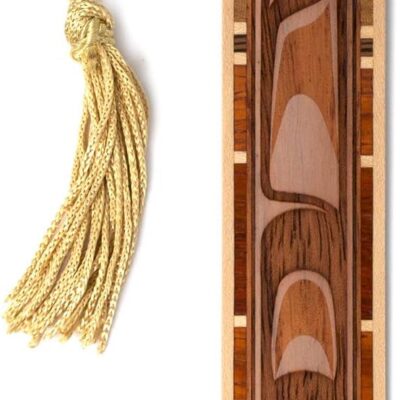 Native American Indian Art Engraved Wooden Bookmark - Also Available with Personalization - Made in USA
