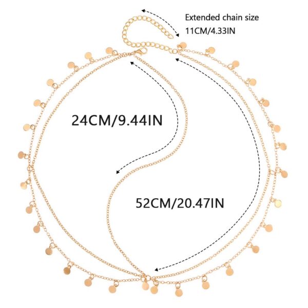 Aukmla Sequin Boho Head Chain Jewelry Headpiece Hair Chains Prom Festival Costume Headband Hair Accessories for Women - Image 6