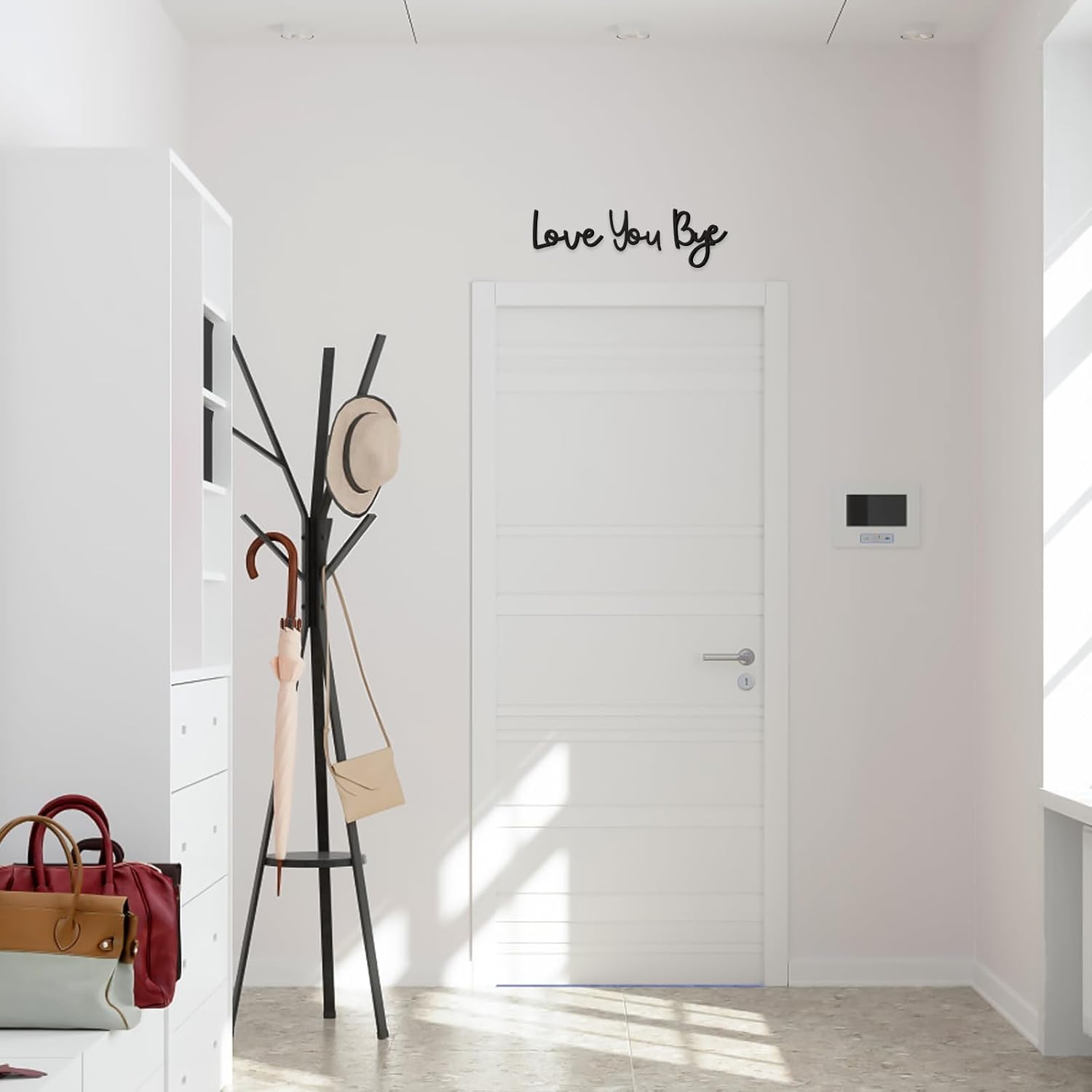 Dripykiaa Love You Bye Wood Sign Home Decor Boho Decor Wall Decor Express Love and Warm for Your Family Lovers Wall Art Gift Hallway Entryway Door Valentine Decorations for Home - Image 8