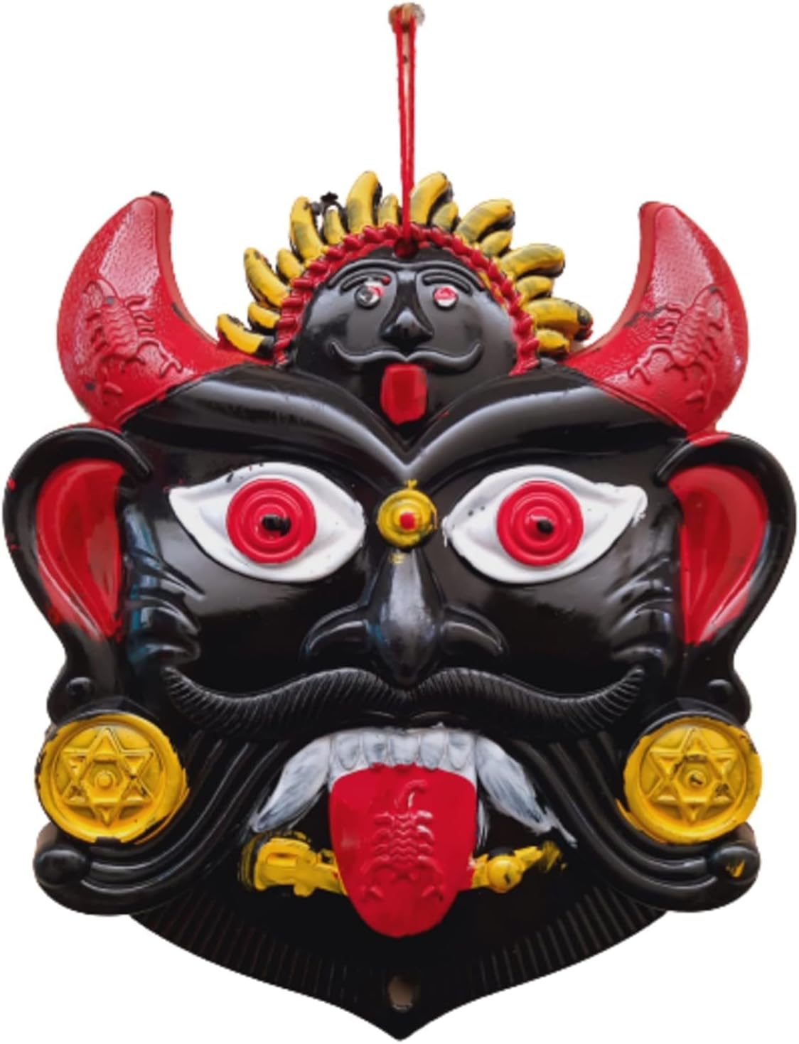Export Store Wall Hanging Plastic Nazar Suraksha Kawach, Drishti Bommai, Evil Eye Protector, Nazar Battu for House, Office, Shops Entrance (Medium Size) Pack of 1