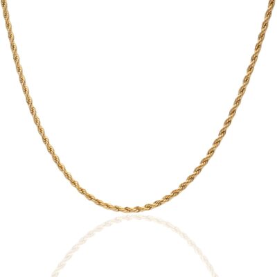 Hey Harper Gold Necklace For Women Trendy Necklace - 14K Golden PVD Coating Waterproof & Sweatproof Non Tarnish Jewelry Chain Necklaces