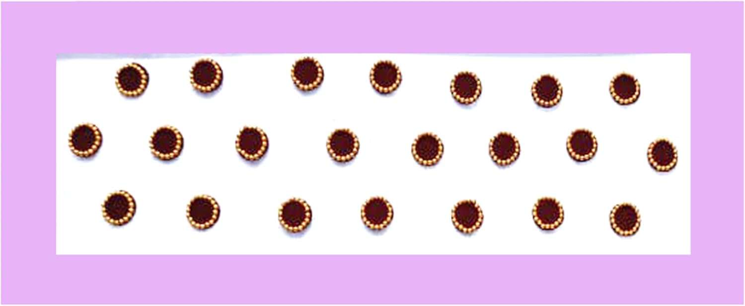 Cyan Collection, Multicolor and Multi Design Bindi Jewelry for Women Forehead, Indian Bindi, Bindi Face Jewels Multicolored Face Bindi Stickers1 (Pack of 6) - Image 4