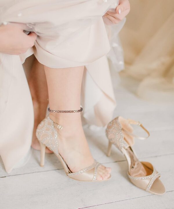 Copper Ankle Bracelet Women, Pure Copper Magnetic Anklet, Fashion Jewelry Present (One -Piece) - Image 6