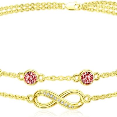 Dorunmo Christmas Gifts Anklet Bracelets For Women 925 Sterling Silver Birthstone/Infinity/Butterfly/Evil Eye/Turtle/Pineapple/Starfish/Heart Anklets Bracelets Jewelry Gifts for Women