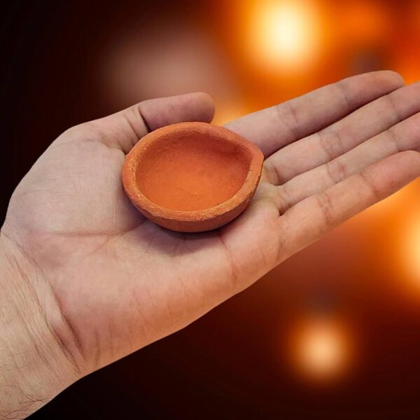 Traditional Handmade Plain Earthen Clay (Mitti) Diya for Diwali, Navratri, Diwali Decor, Home Decoration, Eco-Friendly (36) - Image 4
