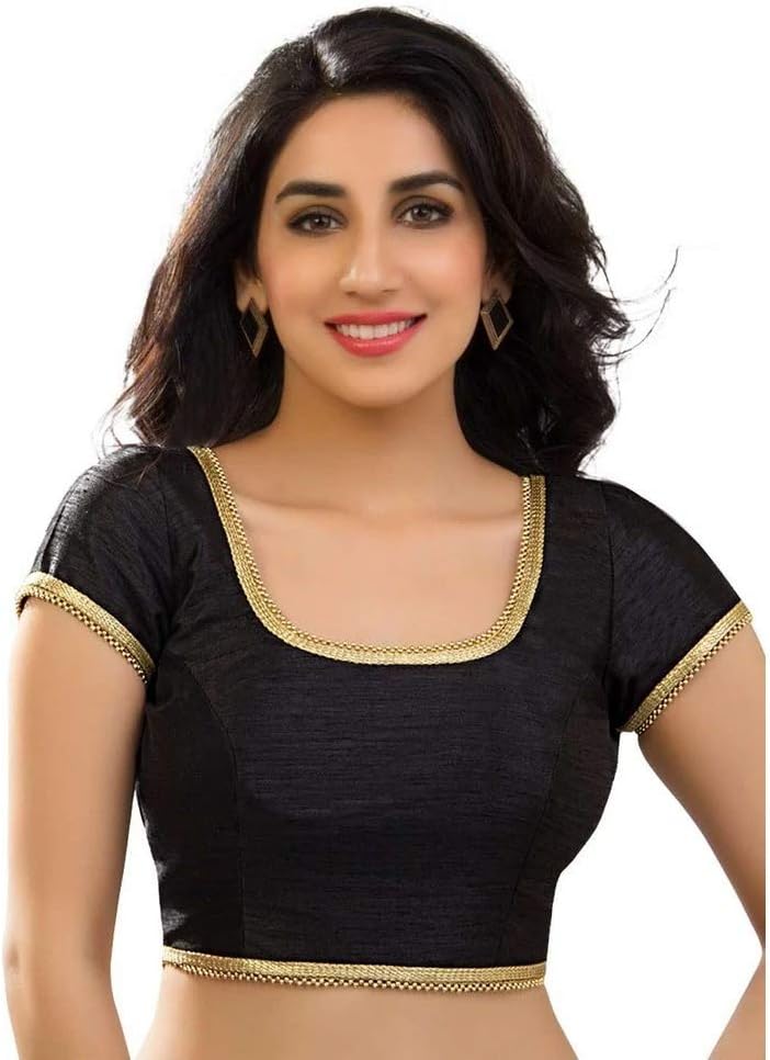 Designer Digital Printed indian saree traditional dupion silk Blouse with sleeves