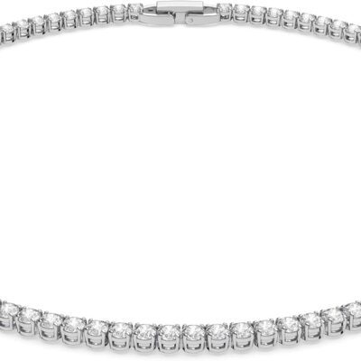 Swarovski Jewelry Crystal Elegance Necklace Collection, with Crystals and Clear Stones on Rhodium and Rose Gold-Tone Finished Metal