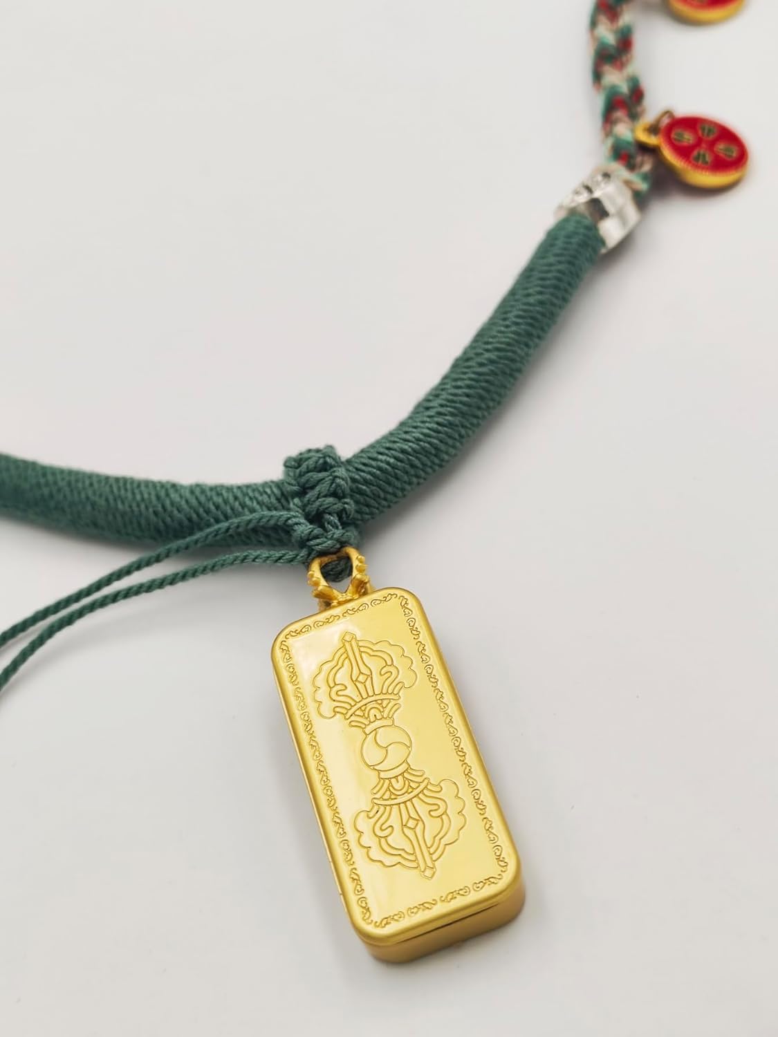 Now All Fengshui Modern Healing Necklace - Get Well Soon Protection Amulet - Adjustable Handmade Lucky Jewelry - Unique Weave Rope for Women & Men (Blue, Extra Large) - Image 3