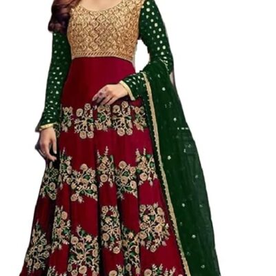Prija Collection Ready to Wear Indian Pakistani Bollywood Wedding/Party Wear Designer Abaya Style Anarkali Suit for Womens